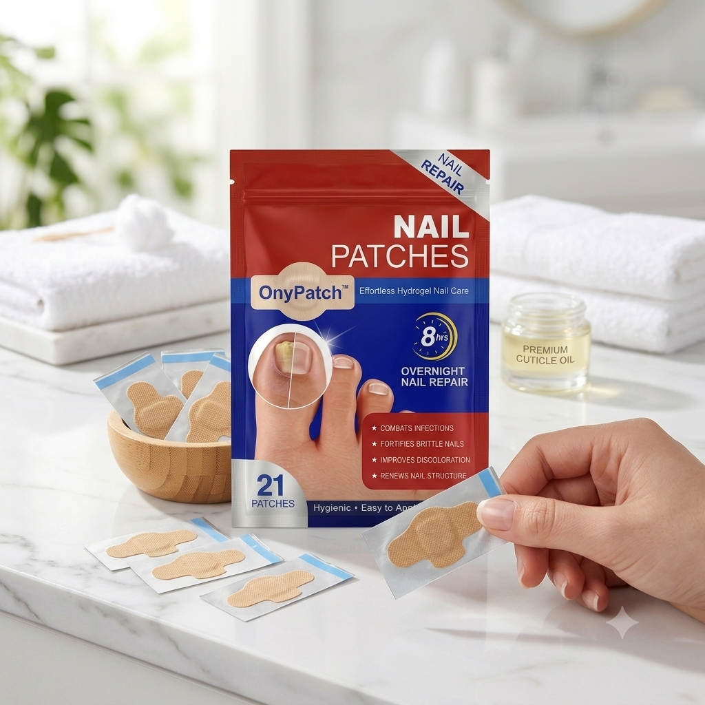 OnyPatch - لصقات سحرية لعلاج وتجديد الأظافر